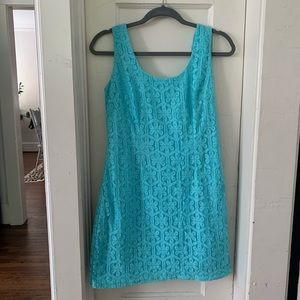 Lily Pulitzer blue lace mini dress sz 4
